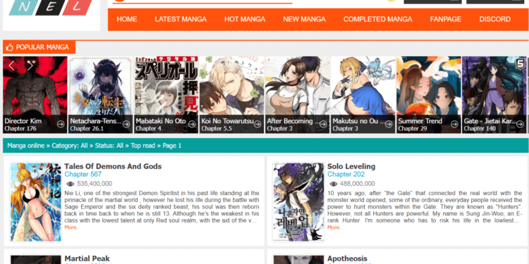 MangaNelo Down or Just Me?